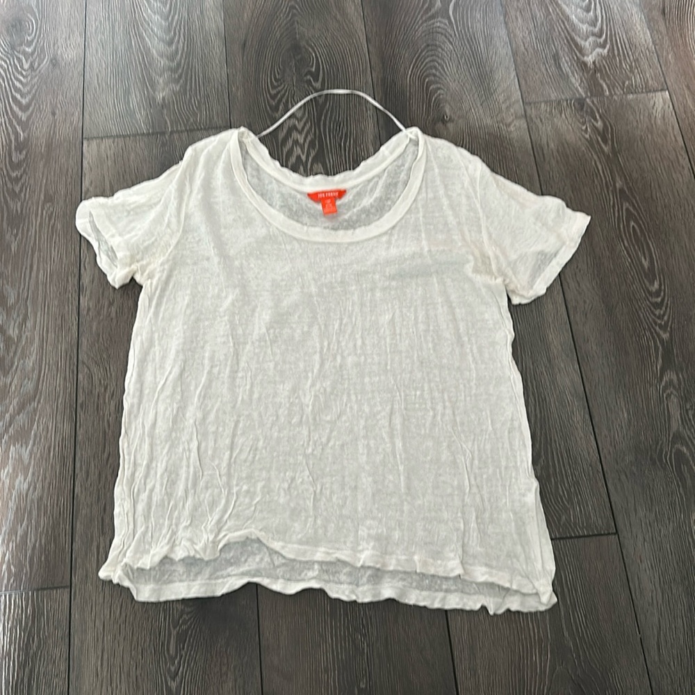 White Joe fresh linen tee